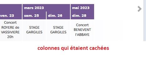 Apres clic fleche