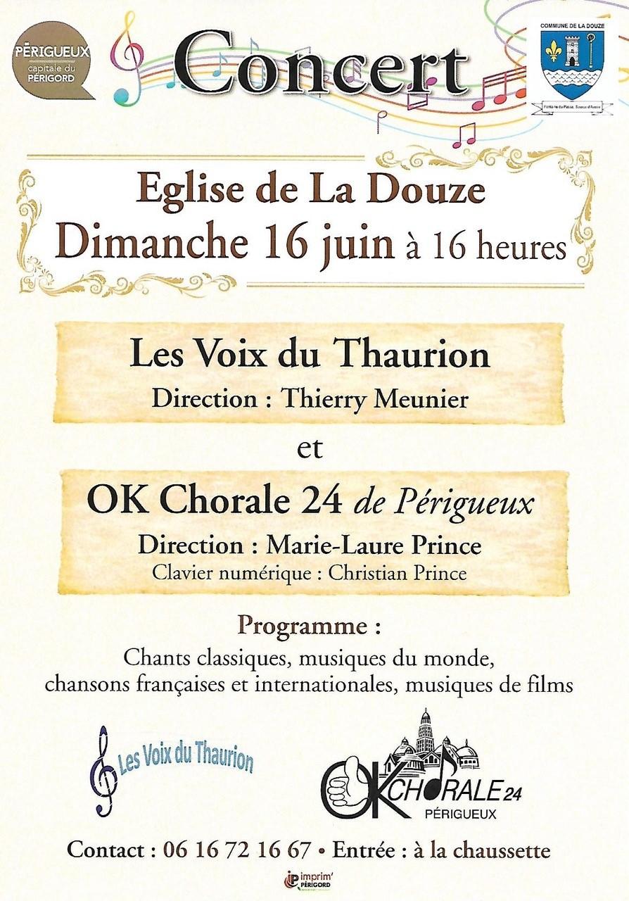 Concert a cote de perigueux 16 juin 2024