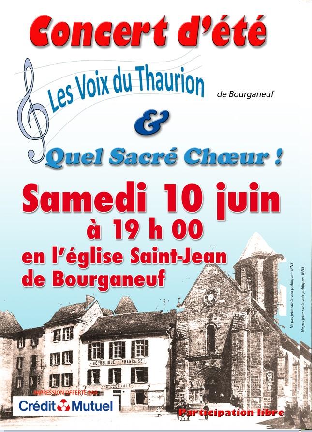 Concert bourganeuf 10 juin 2024