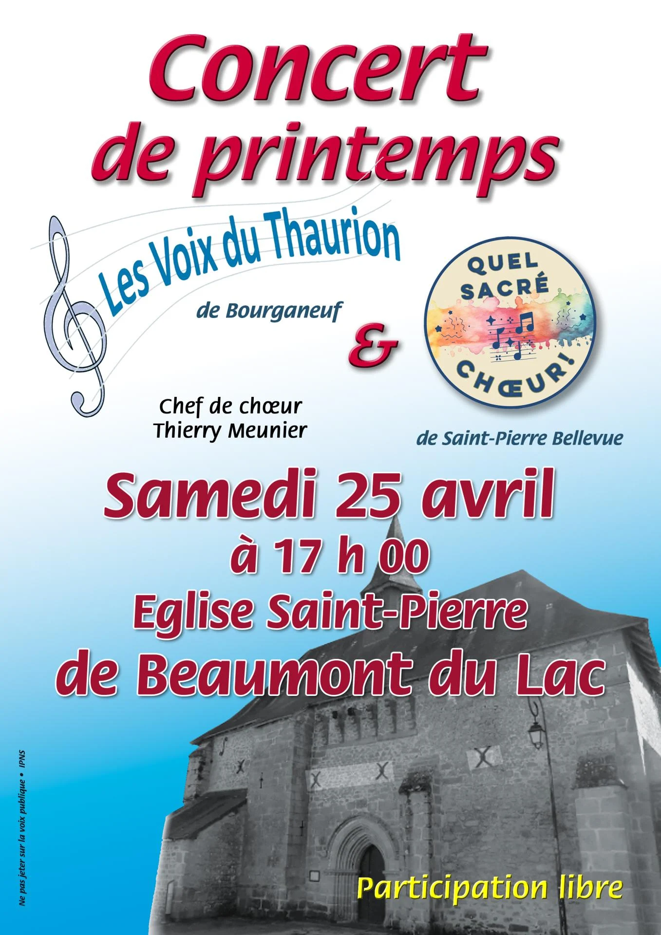 Concert de beaumont du lac 29 04 2026