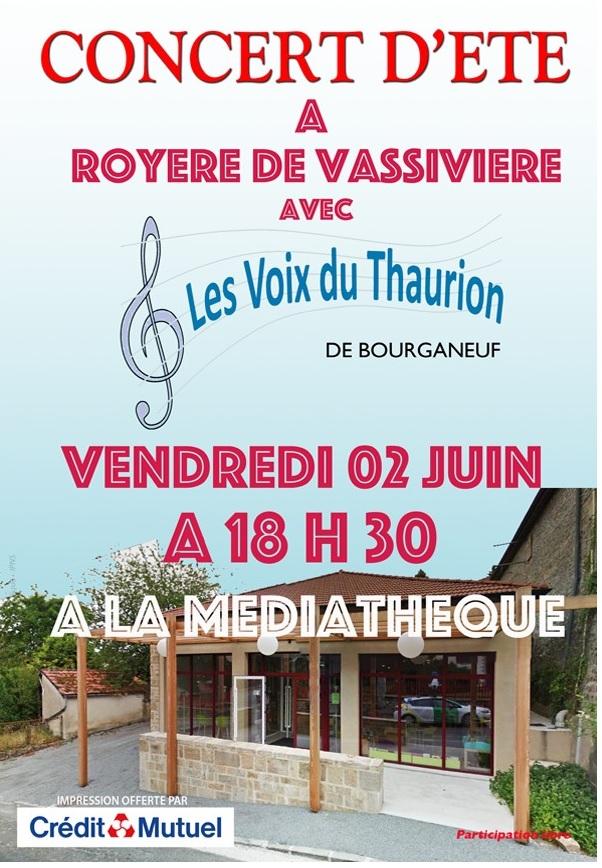 Concert royere 2 juin 2023