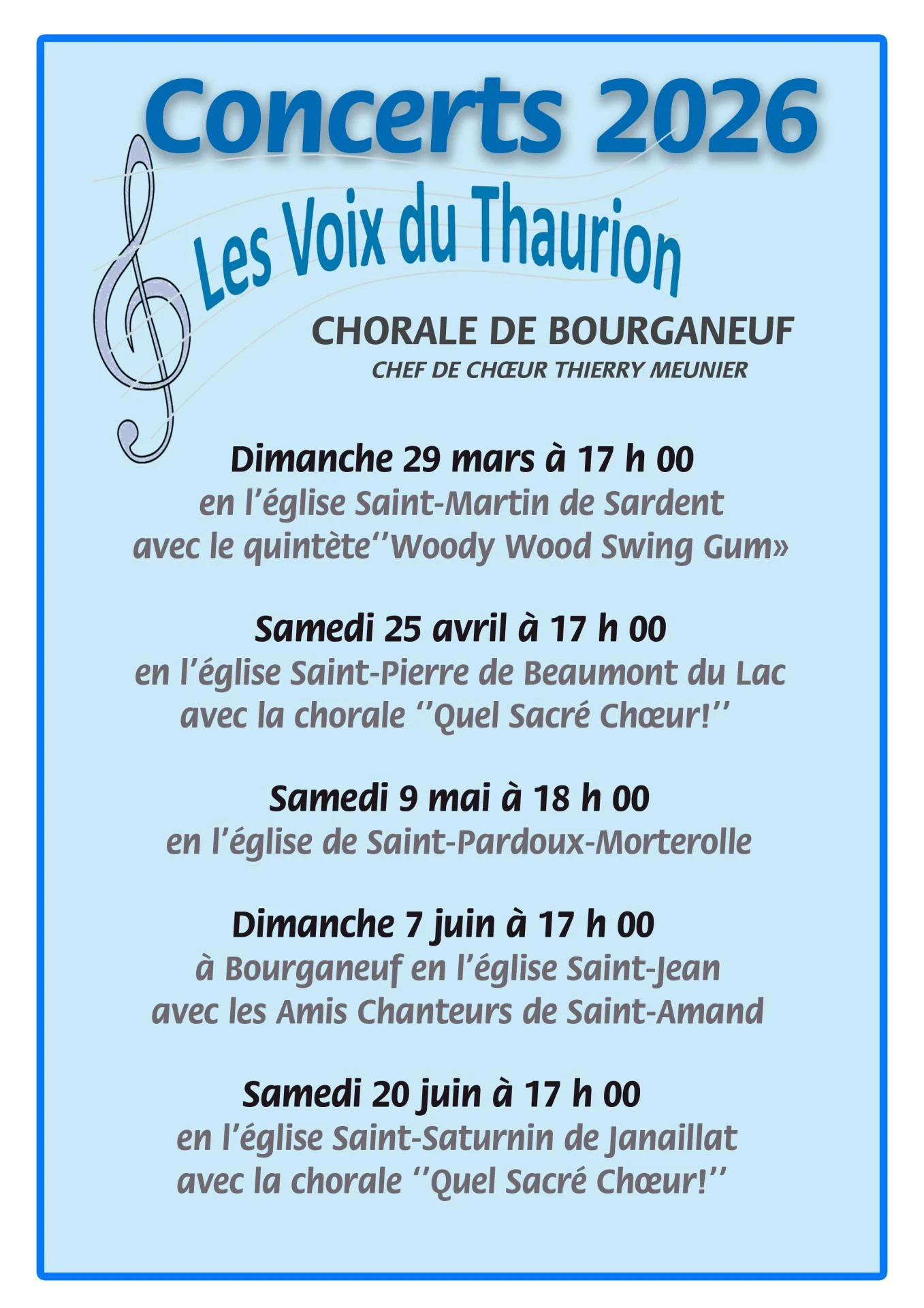 Les voix du thaurion programme 2026